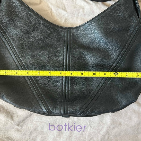 Large Botkier Studded Black Leather Shoulder Bag Barely Used Storage Bag - Picture 4 of 11